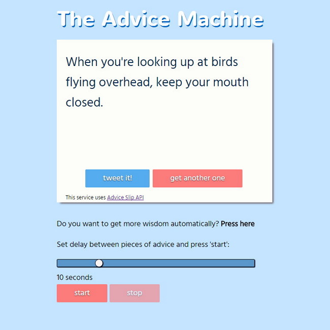 Quote Machine project screenshot